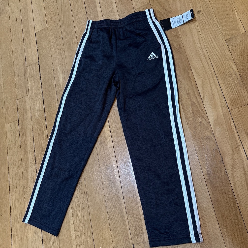 Adidas Pants Boys Size 7X New With Tags - Picture 1 of 2